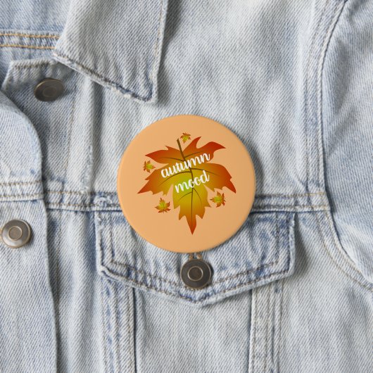 Blätter zur Stimmungstyp im Herbst Button (Beispiel)