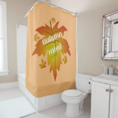 Blätter zur Stimmungstyp im Herbst Duschvorhang (Beispiel)