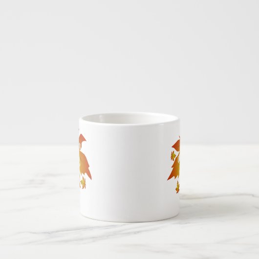 Blätter zur Stimmungstyp im Herbst Espressotasse (Vorderseite)
