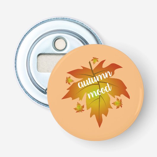 Blätter zur Stimmungstyp im Herbst Flaschenöffner (Vorderseite)