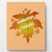 Blätter zur Stimmungstyp im Herbst Fotoplatte (Vorderseite)