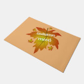 Blätter zur Stimmungstyp im Herbst Fußmatte (Schrägansicht)