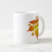 Blätter zur Stimmungstyp im Herbst Jumbo-Tasse (Vorderseite Rechts)