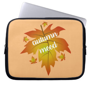 Blätter zur Stimmungstyp im Herbst Laptopschutzhülle