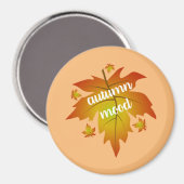 Blätter zur Stimmungstyp im Herbst Magnet (Vorderseite/Rückseite)