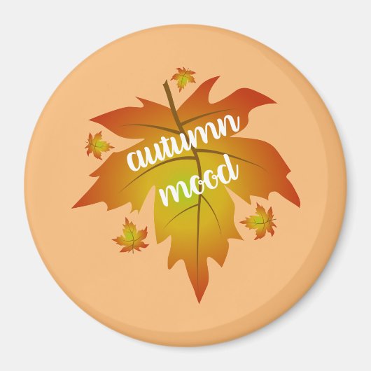 Blätter zur Stimmungstyp im Herbst Magnet (Vorne)