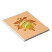 Blätter zur Stimmungstyp im Herbst Notizblock (angewinkelt)