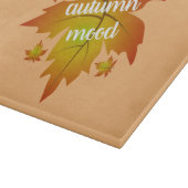 Blätter zur Stimmungstyp im Herbst Schneidebrett (Ecke)