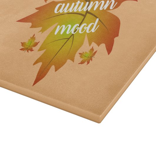 Blätter zur Stimmungstyp im Herbst Schneidebrett (Ecke)