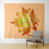 Blätter zur Stimmungstyp im Herbst Wandteppich (Beispiel (Horizontal))