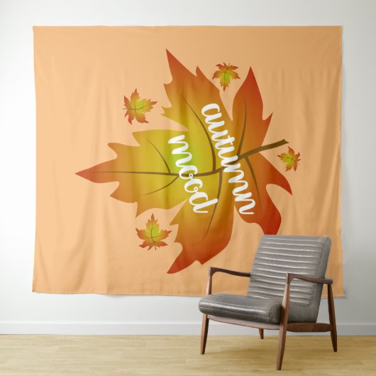 Blätter zur Stimmungstyp im Herbst Wandteppich (Beispiel (Horizontal))
