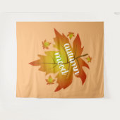 Blätter zur Stimmungstyp im Herbst Wandteppich (Vorderseite (Horizontal))