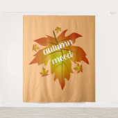 Blätter zur Stimmungstyp im Herbst Wandteppich (Vorderseite)