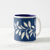 Blätter Zwei-Tonen-Tasse Zweifarbige Tasse (VorderseiteRechts)