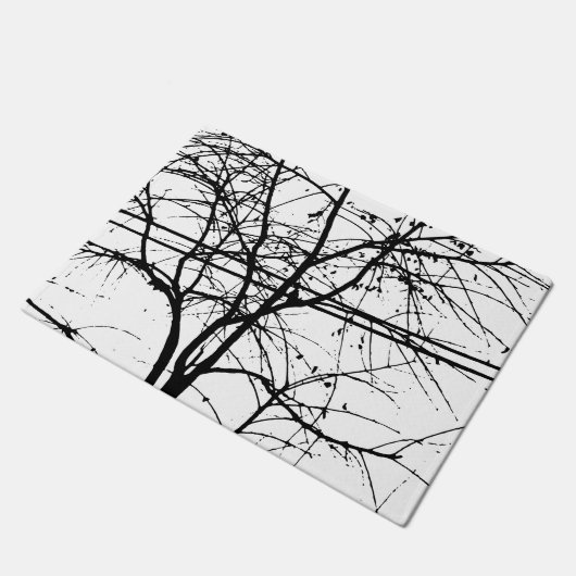 Blätter, Zweige und Power im Herbst Fußmatte (Schrägansicht)