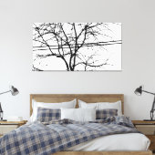 Blätter, Zweige und Power im Herbst Leinwanddruck (Insitu (Schlafzimmer))