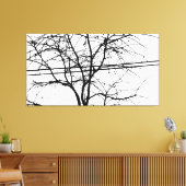 Blätter, Zweige und Power im Herbst Leinwanddruck (Insitu (Wohnzimmer))