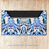 Blätterblau Schreibtischunterlage