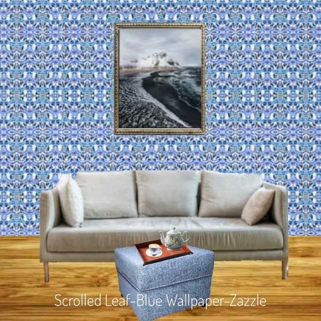 Blätterblau Tapete (Von Creator hochgeladen)