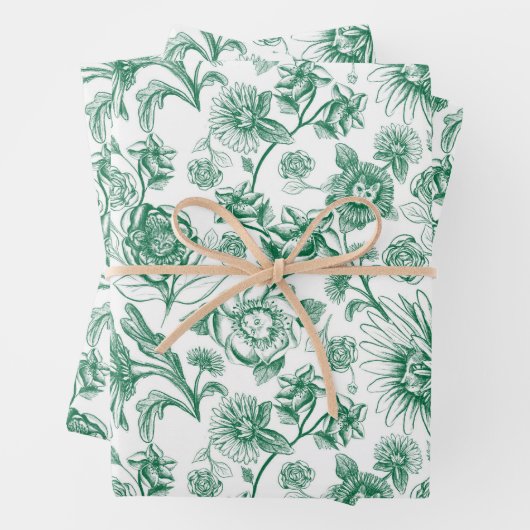 Blätterfelsen (grün) geschenkpapier set (Beispiel)