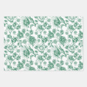 Blätterfelsen (grün) geschenkpapier set (Vorderseite)