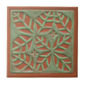 Blätterfliesen, grün und rost fliese (Vorderseite)