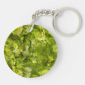 Blättergrün Salatsalat Schlüsselanhänger (Rückseite)