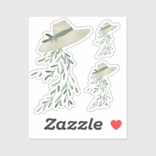 Blätterhut Aufkleber