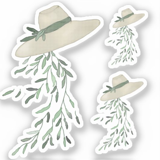 Blätterhut Aufkleber (Vorderseite)