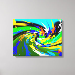 Blätterkunst Leinwanddruck