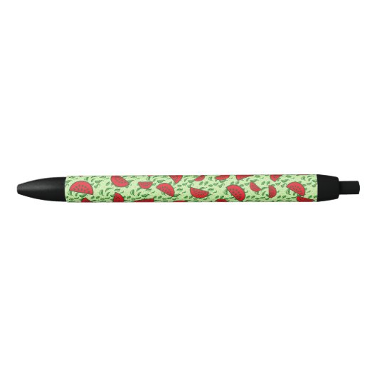 Blättermuster und Wassermelonen Kugelschreiber (Vorderseite)