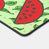 Blättermuster und Wassermelonen Schreibtischunterlage (Ecke)
