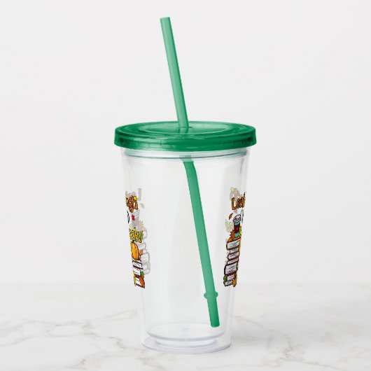 Blättern durch ein gutes Buch Acryltrinkbecher (Links)