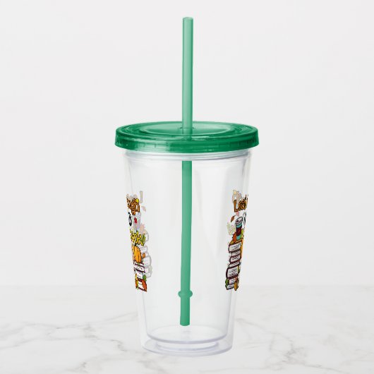 Blättern durch ein gutes Buch Acryltrinkbecher (Rechts)