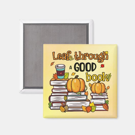 Blättern durch ein gutes Buch Magnet (Vorderseite/Rückseite)