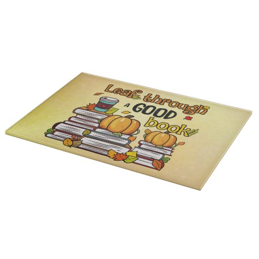 Blättern durch ein gutes Buch Schneidebrett (Ecke)