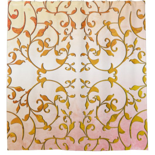 Blättern-Rost-Blätter Duschvorhang (Vorderseite)