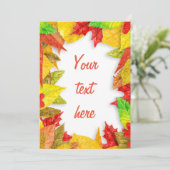 Blätterrahmen im Herbst (Stehend Vorderseite)