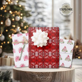 BLÄTTERSCHALTFLÄCHEN GESCHENKPAPIER SET