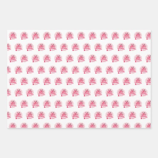 BLÄTTERSCHALTFLÄCHEN GESCHENKPAPIER SET (Vorderseite 2)