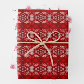 BLÄTTERSCHALTFLÄCHEN GESCHENKPAPIER SET (Beispiel)