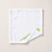 Blätterskulpturen auf einem Handtuch-Set (1) Badhandtuch Set (Waschlappen)