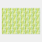 Blätterskulpturen auf einem Wrapping Paper-Set Geschenkpapier Set (Vorderseite 2)