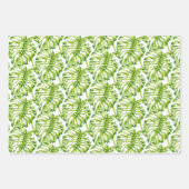 Blätterskulpturen auf einem Wrapping Paper-Set Geschenkpapier Set (Vorderseite)