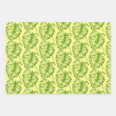 Blätterskulpturen auf einem Wrapping Paper-Set Geschenkpapier Set (Vorderseite 3)