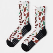Blätterteiggewächse und Schmetterlinge Socken (Links)