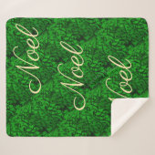 Blätterwerk Grüne Sherpa Blanket Sherpadecke (Vorderseite (Horizontal))