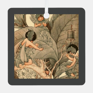 Blattfeen reparieren Blätter Ornament Aus Metall