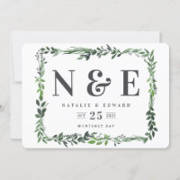 Blattfloralflora Save the Date