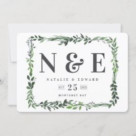 Blattfloralflora Save the Date